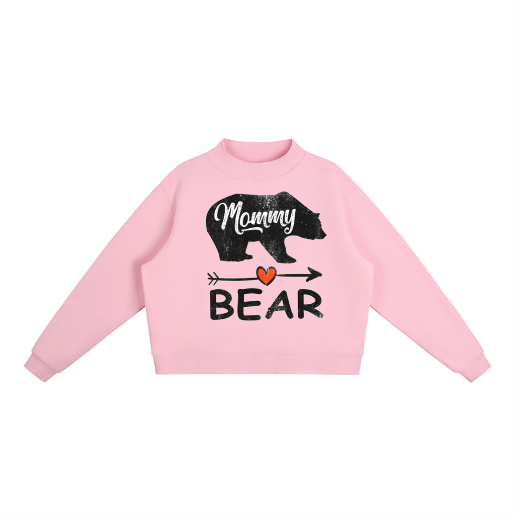 Essential Fleece Mock-Neck Crew Sweatshirt