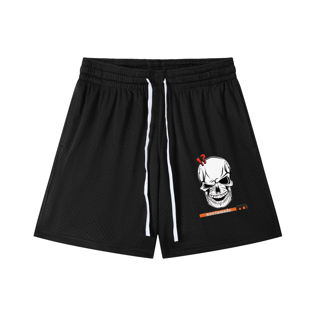 Mesh Drawstring Shorts