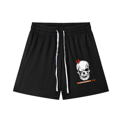 Mesh Drawstring Shorts