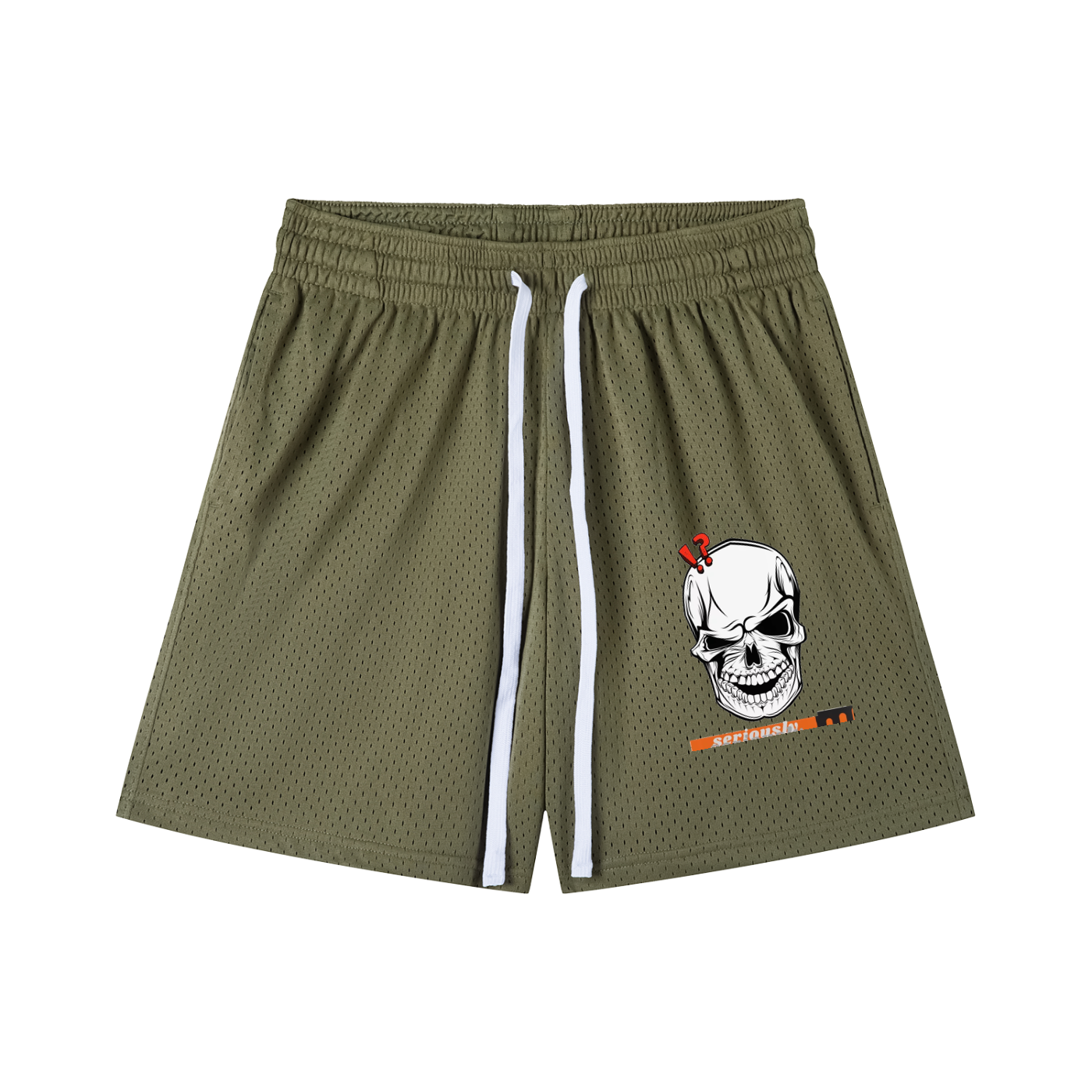Mesh Drawstring Shorts
