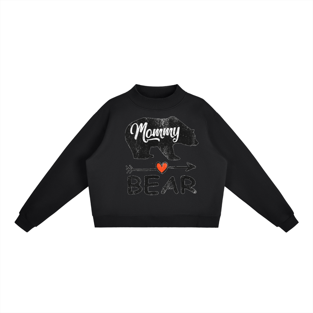 Essential Fleece Mock-Neck Crew Sweatshirt