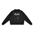 Essential Fleece Mock-Neck Crew Sweatshirt