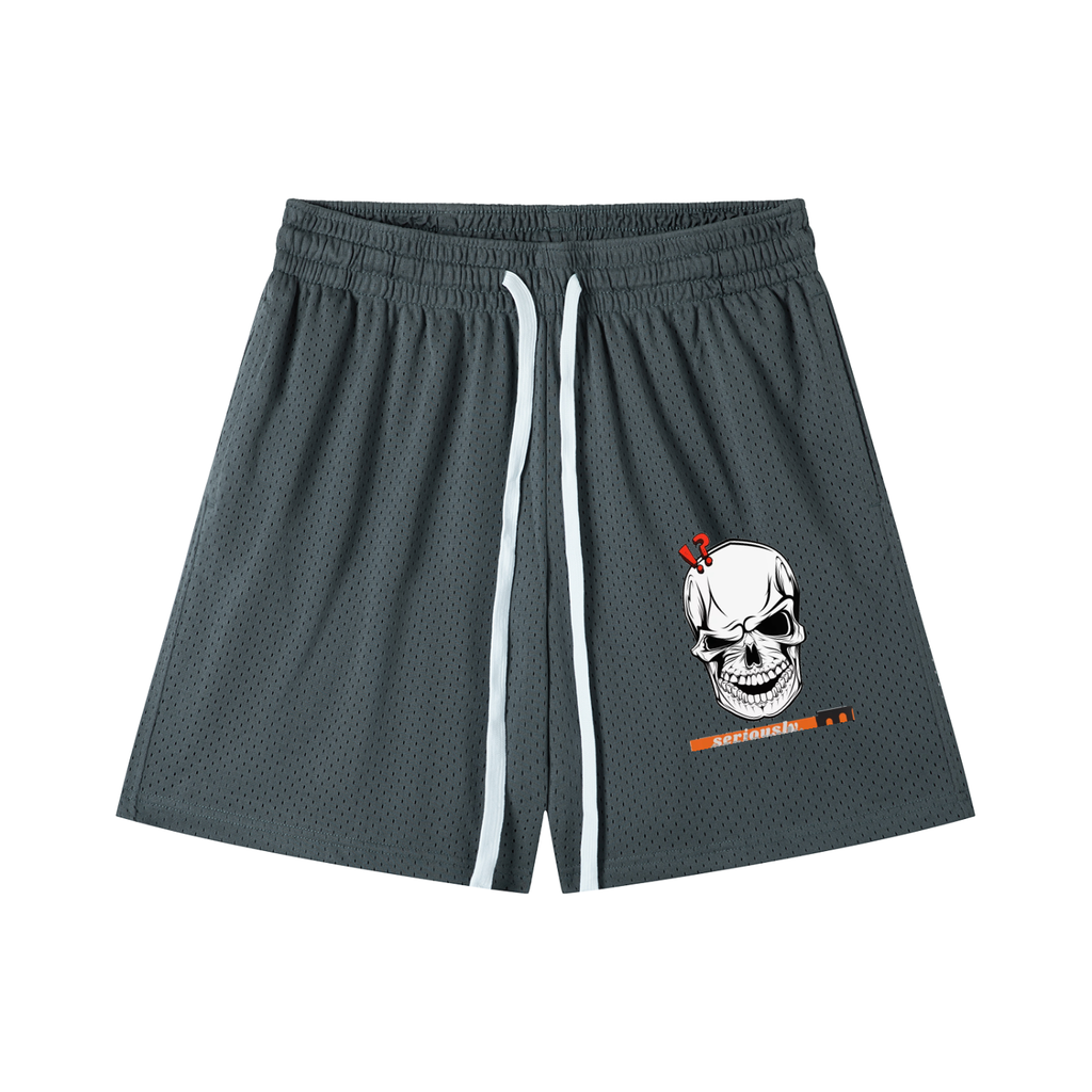 Mesh Drawstring Shorts